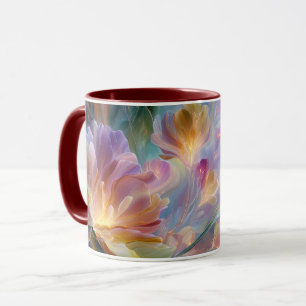 Mug Jardin floral abstrait et rêveur