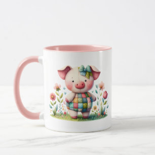 Mug Jardin floral de la pêche à la palme