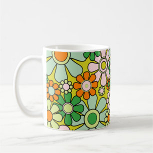 Mug Jardin rétro super des années 60 les années 70 mod