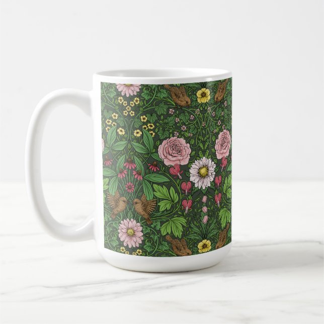 Mug Jardin sauvage en vert (Gauche)