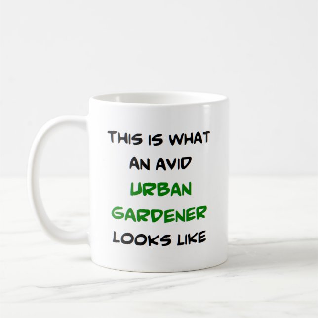 Mug jardinier urbain, fervent (Gauche)