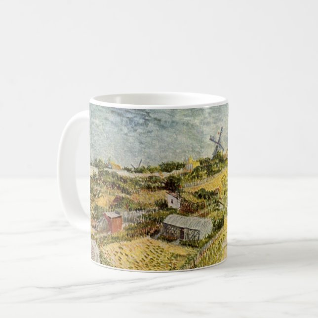 Mug Jardins de légumes, Montmartre par Vincent van Gog (Devant gauche)
