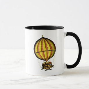 Mug Jaune chaud et rouge de ballon à air