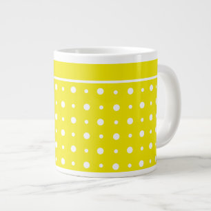 Mug jaune citron, Pois blancs