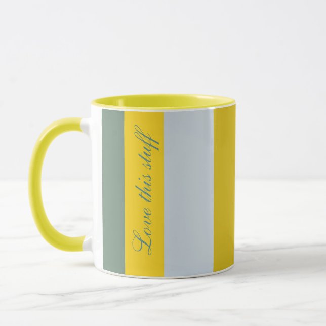Mug Jaune clair et vert (Gauche)