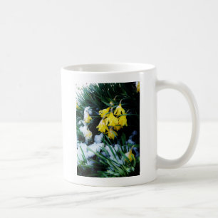 Mug Jaune Daffodils fleurs dans la neige