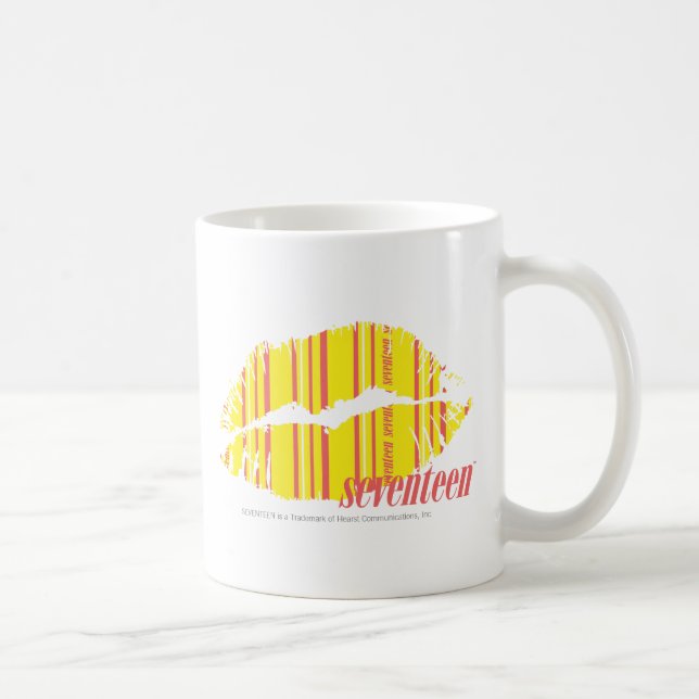 Mug Jaune mince de rayures (Droite)