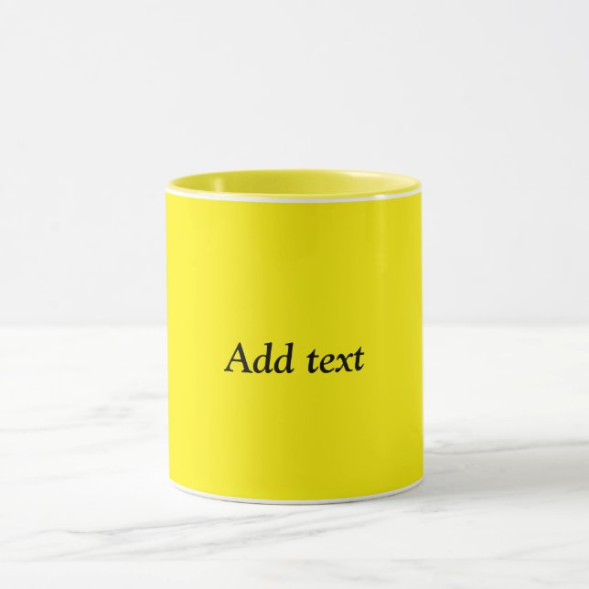 Mug Jaune, modèle soleil (Centre)