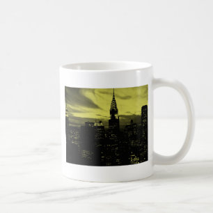 Mug Jaune pointu Noir New York City