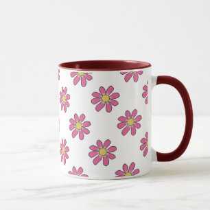 Mug Jaune rose floral