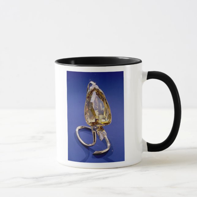 Mug Jaunissez le diamant "incomparable" dans un (Droite)
