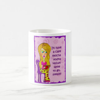 Mug J'aurai un valium Latte de vodka de moka de café à