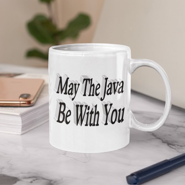 Mug Java amusant café citation noir (Créateur téléchargé)