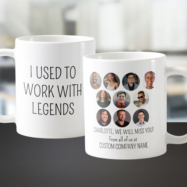Mug J'Avais L'Habitude De Travailler Avec Les Légendes (I Used To Work With Legends 10 Coworker Photo Coffee Mug
)