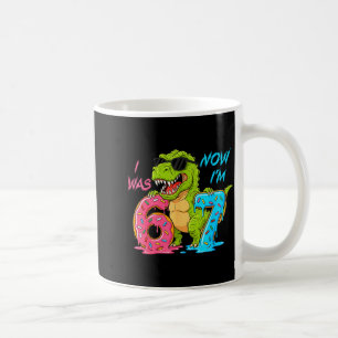 Mug J'avais six ans maintenant j'ai sept ans T-rex din