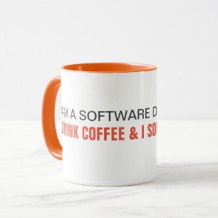 Mug Je bois du café et je résolve des problèmes - déve