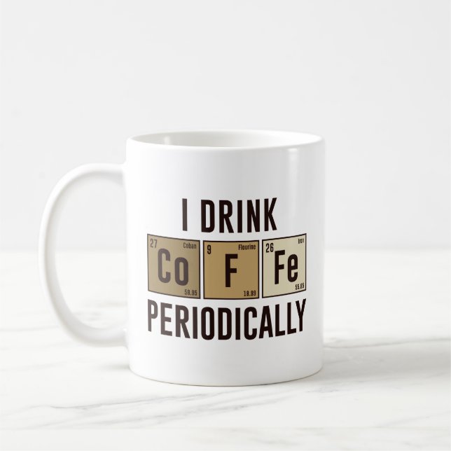 Mug Je Bois Du Café Périodiquement (Gauche)