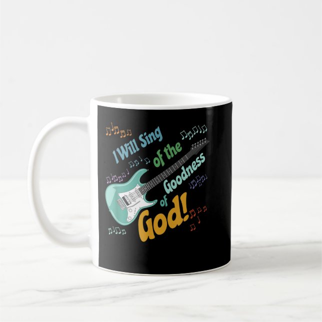 Mug Je chanterai la bonté de Dieu (Gauche)