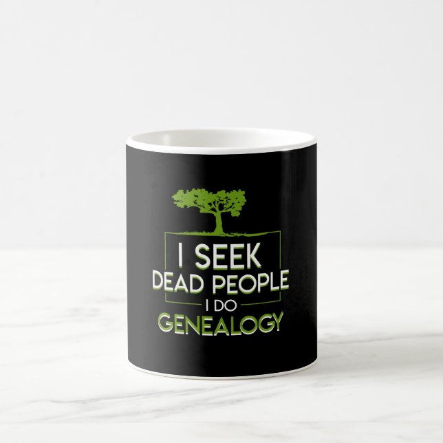 Mug Je cherche les personnes mortes que je fais le (Centre)