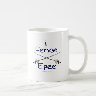 Mug je clôture le BLEU d'Epee (poignée de pistolet)