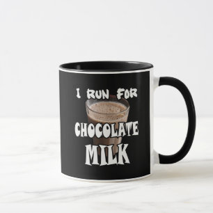 Mug Je cours pour le lait chocolaté Running