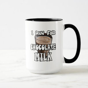 Mug Je cours pour le lait chocolaté Running