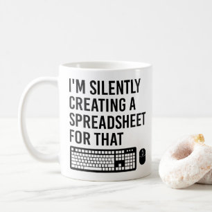 Mug Je crée silencieusement un conseiller de feuille d