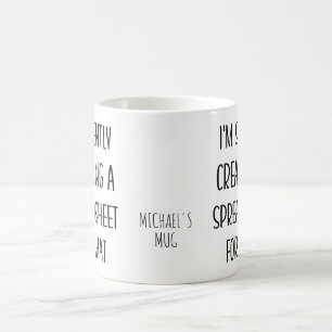 Mug Je crée silencieusement une feuille de calcul pour