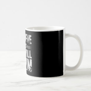 Mug Je crois que nous gagnerons Soccer Typographie Gra