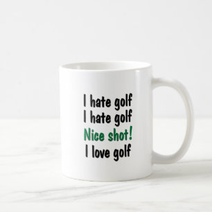 Mug Je déteste - le golf d'amour