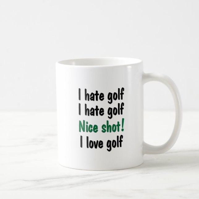 Mug Je déteste - le golf d'amour (Droite)