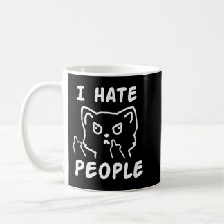 Mug Je déteste les gens qui chatent