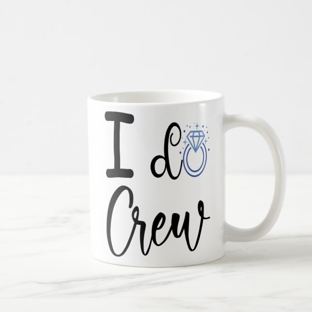 Mug Je fais Fête des mariées de Mariage d'équipage (Droite)