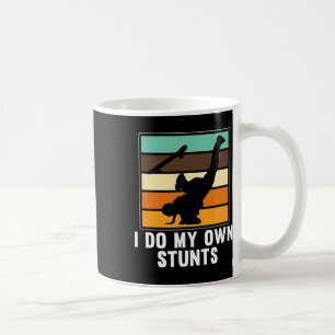 Mug Je fais mes propres cascades Skateboardeur Amour d