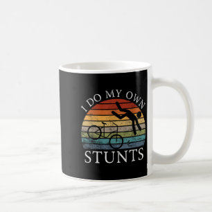 Mug Je fais mes propres cascades Vélo drôle de cyclism