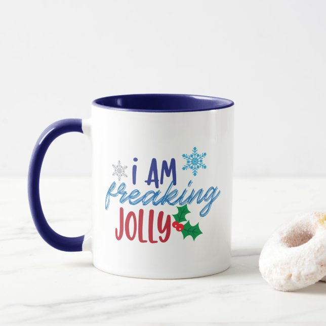 Mug Je Frappe Jolly, Joyeux Esprit De Noël (Avec donut)