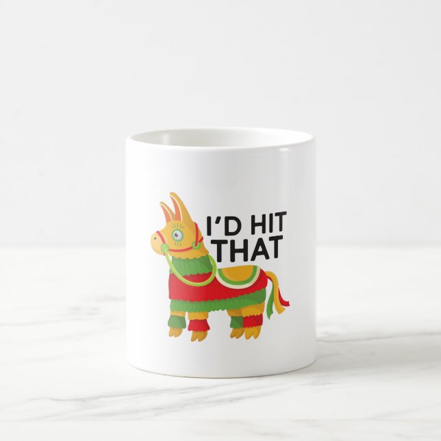 Mug Je frapperais ce cadeau drôle de partie de Cinco (Centre)