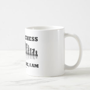 Mug Je joue aux échecs par conséquent, je suis (le j