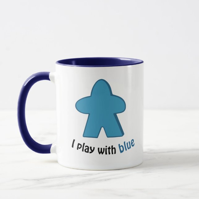 Mug Je joue avec les Meeples Bleus (Gauche)