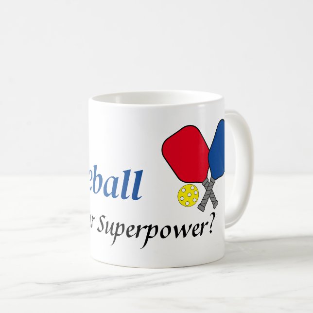 Mug Je joue la superpuissance de Pickleball (Devant droit)