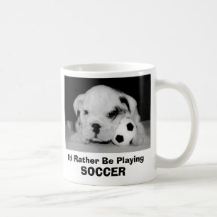 Mug Je jouerais plutôt le chiot anglais de bouledogue
