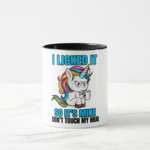Mug Je l'ai cueilli, c'est le mien/licorne