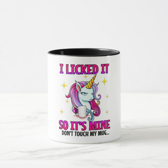 Mug Je l'ai cueilli, c'est le mien/licorne (Centre)