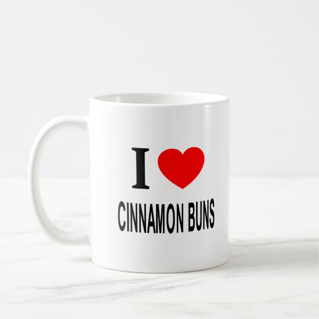 MUG JE ❤️ LES BUNS DE CINNAMON J'AIME LES BUNS DE CINN (Gauche)