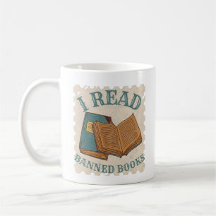 Mug je lis des livres interdits vintage livres amoureu