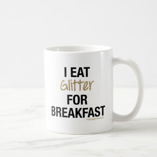 MUG JE MANGE PARTIES SCINTILLANT POUR LE PETIT DÉJEUNE