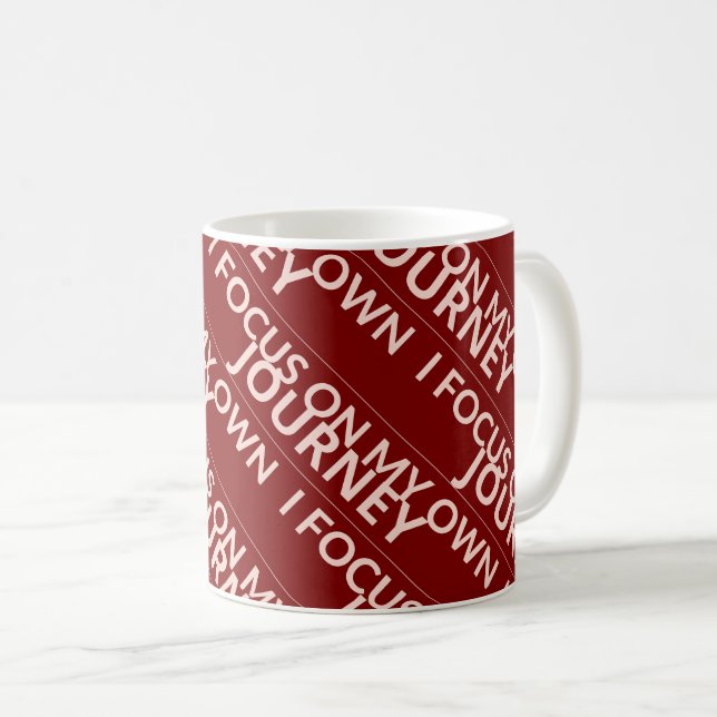 Mug je me concentre sur mon voyage (Devant droit)