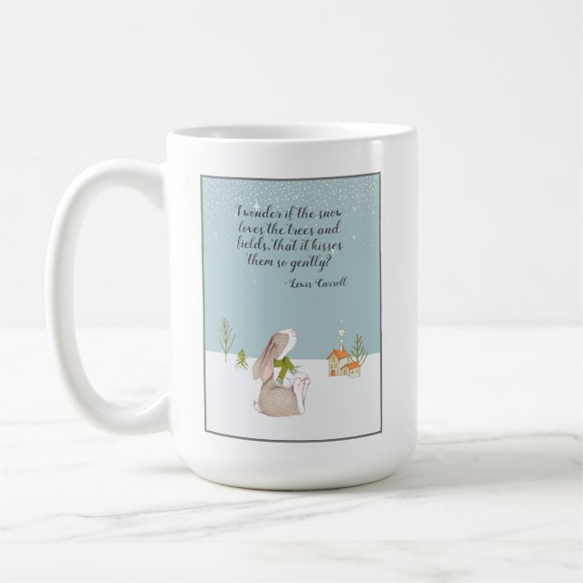Mug Je me demande si la neige (Gauche)