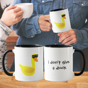 Mug Je me fiche de l'humour canard