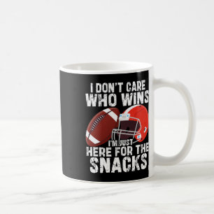 Mug Je me fiche de qui gagne, je suis juste là pour le